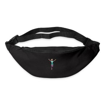 Retro Jump Shoes Fitness - Gürteltasche - Schwarz - Vorne