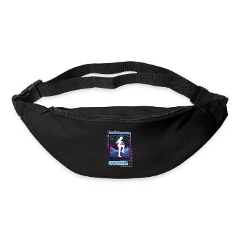 Vaporwave Metaverse Saut à la corde - Sac banane - noir - Devant