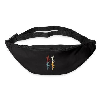 Retro Rope Jumping - Gürteltasche - Schwarz - Vorne