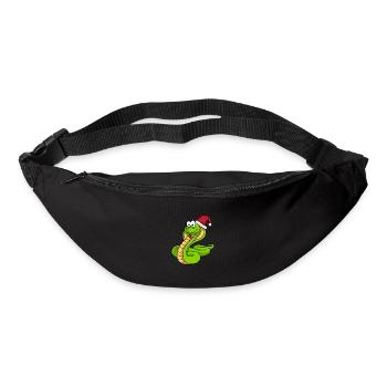 Snake Cobra Comic Christmas - Bum bag - black - Front