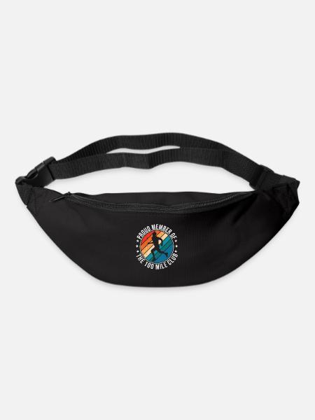100 Mile Club Ultra Run Trail Running Ultrarunners - Sac banane - noir
