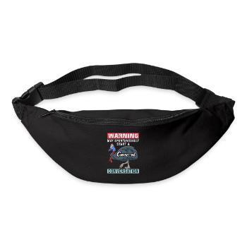 Retro Cassowary Bird Vintage Cassowaries - Bum bag - black - Front