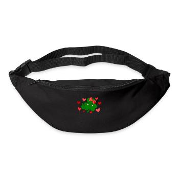 St Patricks Day Accessoires Ireland Shamrock Deko - Gürteltasche - Schwarz - Vorne