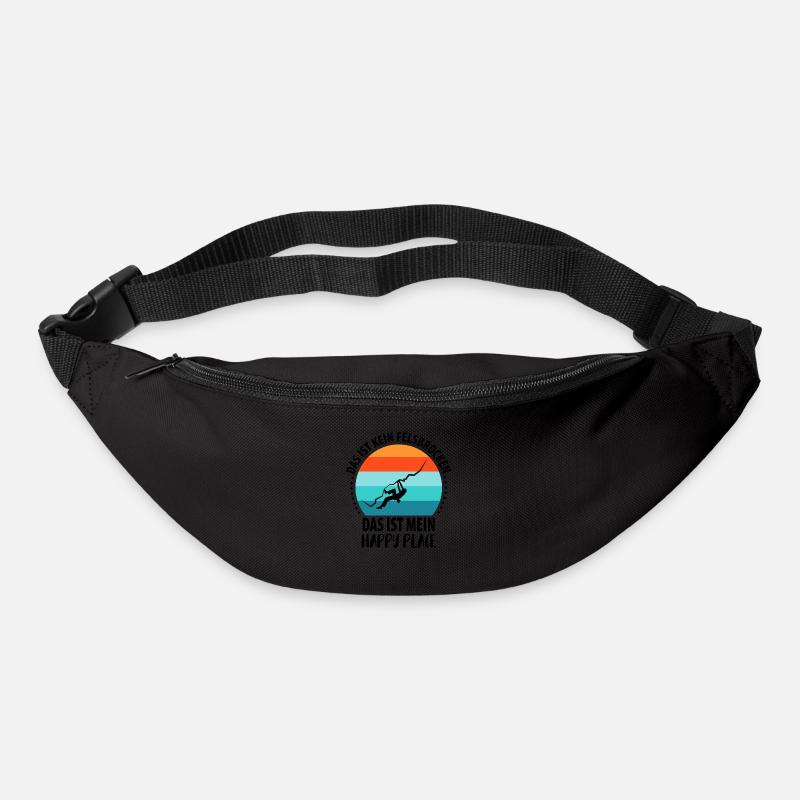 Vintage Bouldern Boulderer Klettern Kletterer - Gürteltasche - Schwarz