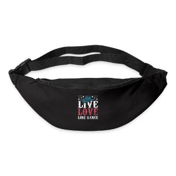 Live Love Linedance Linedancing Fan - Gift - Bum bag - black - Front