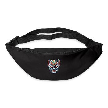 Lucha Libre Masque de Lutte Mexicaine Luchador - Sac banane - noir - Devant