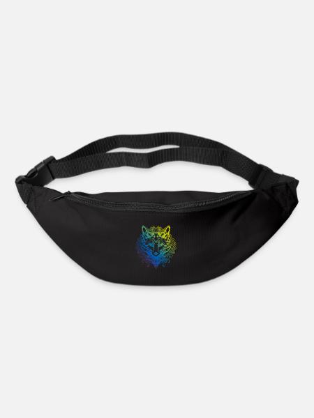 Fuchs Mandala Boho - Gürteltasche - Schwarz