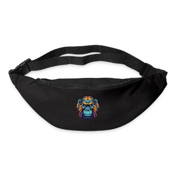 Gorilla Portrait - Gürteltasche - Schwarz - Vorne