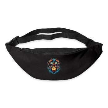 Portrait de singe - Sac banane - noir - Devant