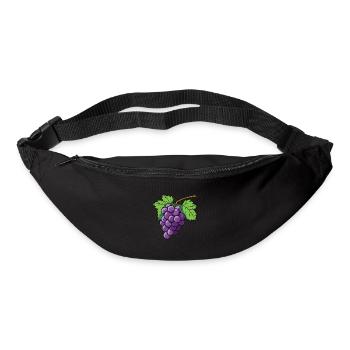 Weintrauben Symbol - Gürteltasche - Schwarz - Vorne