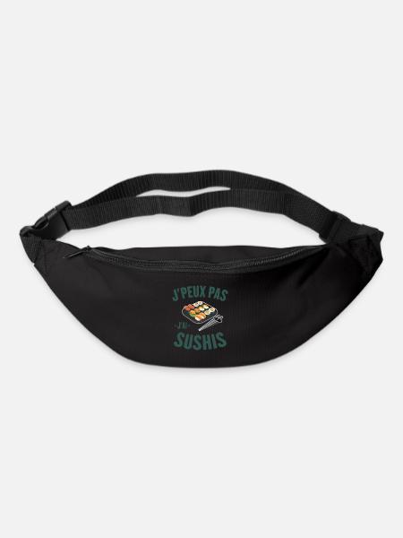 J'ai Sushis Cadeau Humour Personnalisé - Sac banane - noir