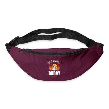 Best Beagle Daddy Ever - Bum bag - burgundy - Front