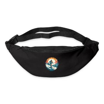 Snowboardung und Skifahren und dann Aprés-Ski - Gürteltasche - Schwarz - Vorne