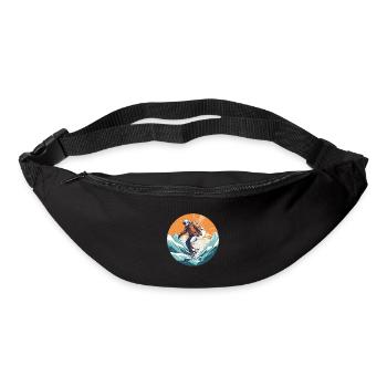 Snowboard ou ski puis après-ski - Sac banane - noir - Devant