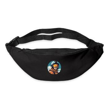 Snowboard ou ski puis après-ski - Sac banane - noir - Devant