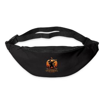 Joyeux Halloween, chat effrayé - Sac banane - noir - Devant