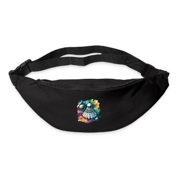 Cool badminton badminton design - Bum bag - black - Front