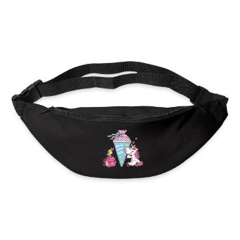 Licorne d’inscription à l’école. Oh mon sac ! - Sac banane - noir - Devant