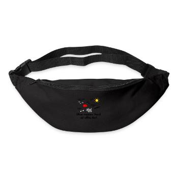 Ohne Hund - Gürteltasche - Schwarz - Vorne