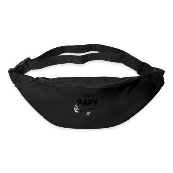 meilleur papy de l'univers cadeau papy - Sac banane - noir - Devant
