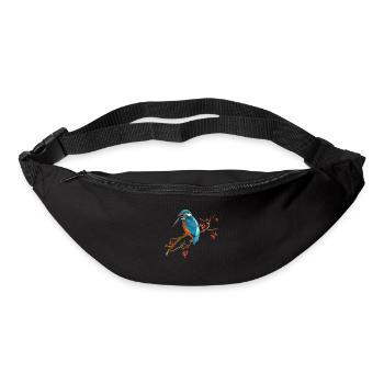 Bunter Vogel - Gürteltasche - Schwarz - Vorne