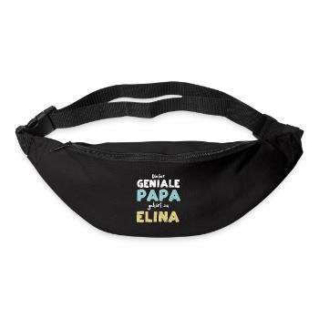 Dieser Geniale Papa Gehört Zu Elina - Gürteltasche - Schwarz - Vorne