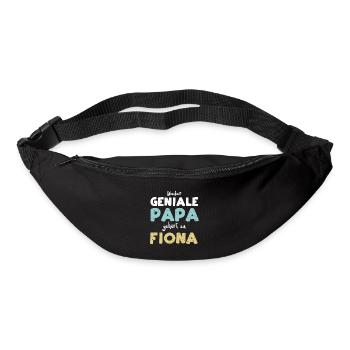 Dieser Geniale Papa Gehört Zu Fiona - Gürteltasche - Schwarz - Vorne