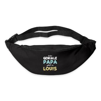 Dieser Geniale Papa Gehört Zu Louis - Gürteltasche - Schwarz - Vorne