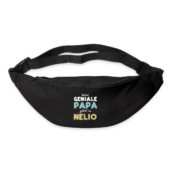 Dieser Geniale Papa Gehört Zu Nelio - Gürteltasche - Schwarz - Vorne