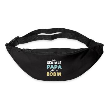 Dieser Geniale Papa Gehört Zu Robin - Gürteltasche - Schwarz - Vorne