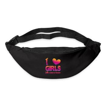 J’aime les filles - Sac banane - noir - Devant