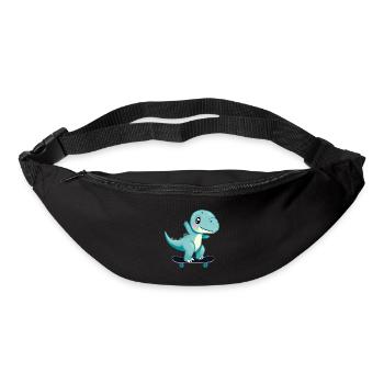 Skateboard Dinosaurier - Gürteltasche - Schwarz - Vorne