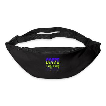 cat face hoodies and sweatshirts humor gift idea - Bum bag - black - Front