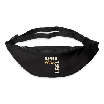 Anniversaire 39 Ans Avril 1991 Cadeau Anniversaire - Sac banane - noir - Devant