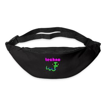 techno schlange - Gürteltasche - Schwarz - Vorne