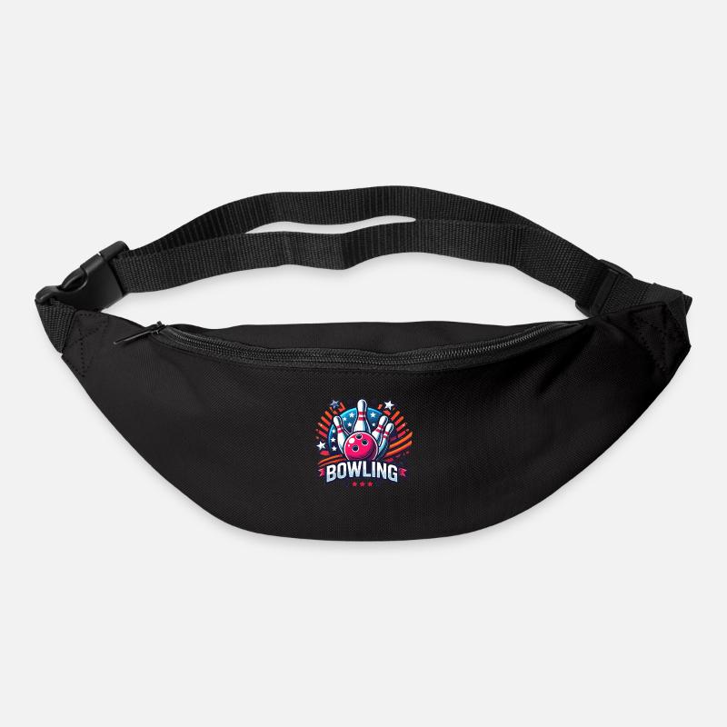Bowling Logo - Gürteltasche - Schwarz