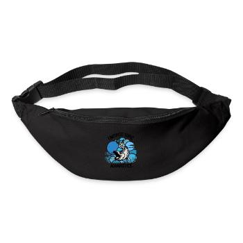 Aquarium Aquarianer Fische Zierfische Aquaristik - Gürteltasche - Schwarz - Vorne