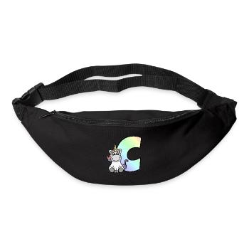 Unicorn Letter C - Bum bag - black - Front
