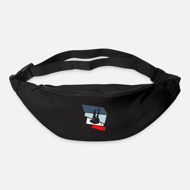 saut à la perche - Sac banane - noir