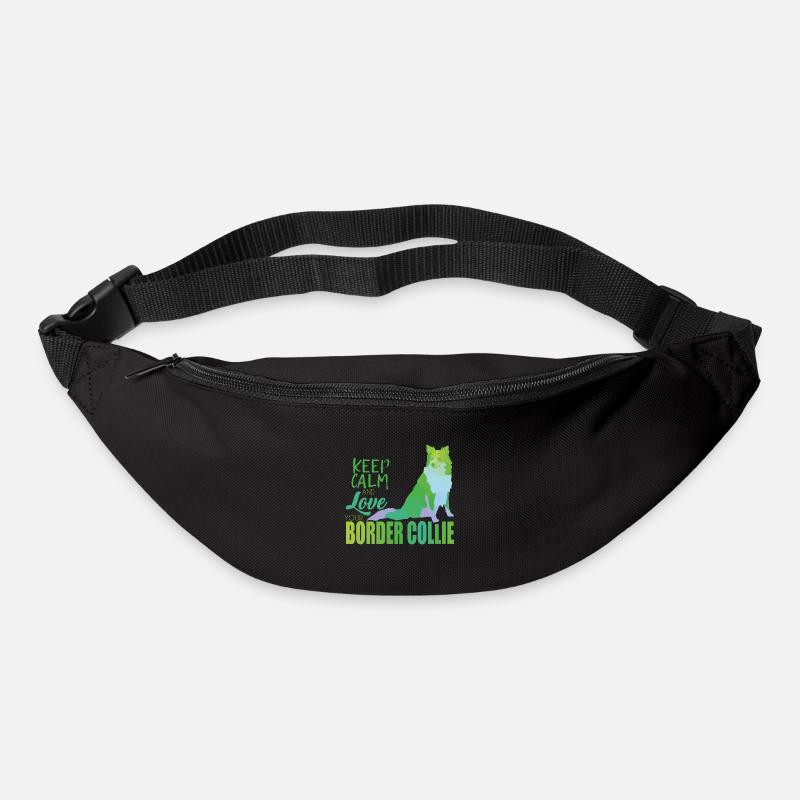 Border Collie - Gürteltasche - Schwarz