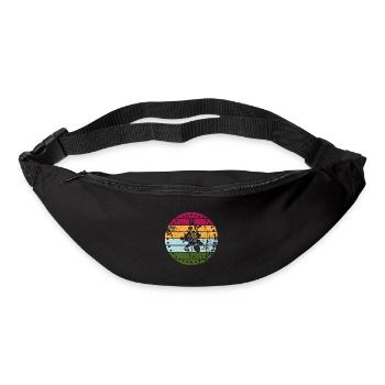 Rose - Sac banane - noir - Devant