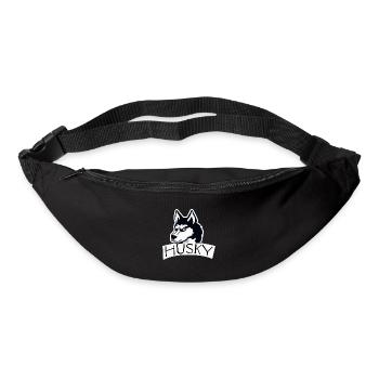 Vintage Husky Team Hund Malamute - Gürteltasche - Schwarz - Vorne
