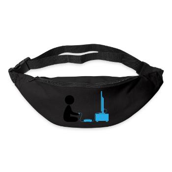 A Boy Plays With His Games Console - Bum bag - black - Front