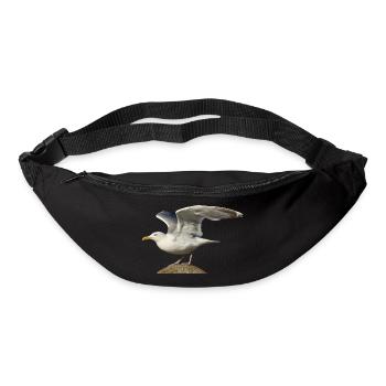 mouette mouette Möwe2 - Sac banane - noir - Devant