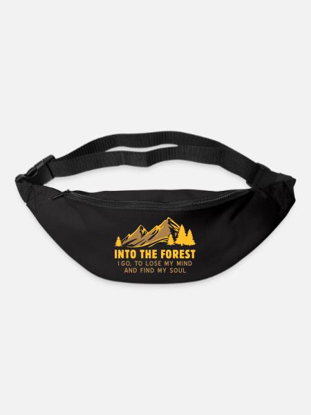 Into the forest i go - for nature lovers! Nature - Bum bag - black