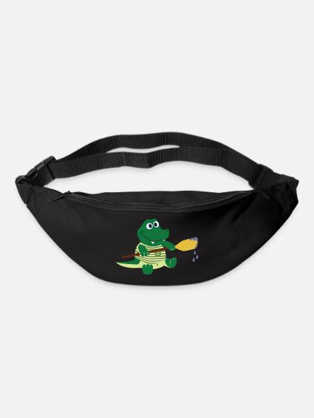 Voile de bateau pagaie bateau à rames segelboot19 - Sac banane - noir
