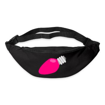 christmas winter reindeer santa claus ugly chr - Bum bag - black - Front