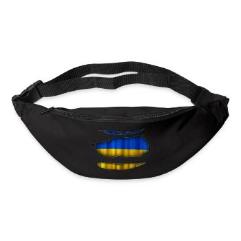 Ukraine Flag Torn 017 - Bum bag - black - Front