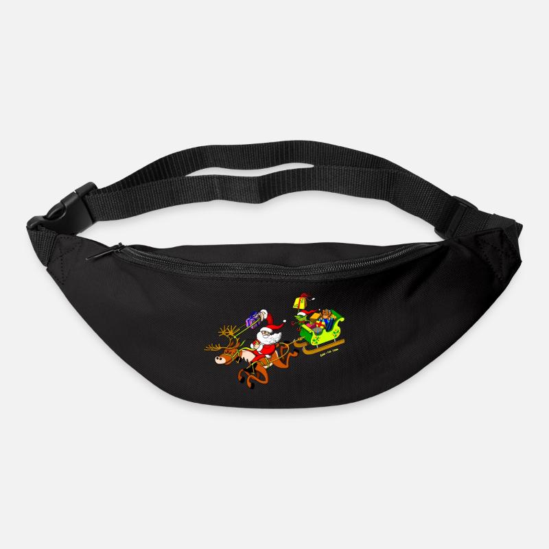 Santa's Gift Delivery with a Slingshot - Bum bag - black