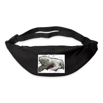 chat - Sac banane - noir - Devant